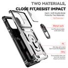 For Motorola Moto X40 Pro Sliding Camshield Holder Phone Case(Silver) - 3