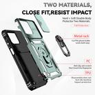 For Motorola Moto G Stylus 5G 2023 Sliding Camshield Holder Phone Case(Dark Green) - 3
