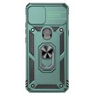 For Motorola One 5G Ace Sliding Camshield Holder Phone Case(Dark Green) - 2
