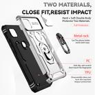 For Motorola One 5G Ace Sliding Camshield Holder Phone Case(Silver) - 3