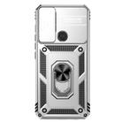 For Motorola Moto G50 Sliding Camshield Holder Phone Case(Silver) - 2