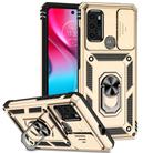 For Motorola Moto G60s Sliding Camshield Holder Phone Case(Gold) - 1
