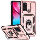 For Motorola Moto G60s Sliding Camshield Holder Phone Case(Rose Gold) - 1