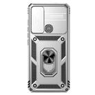 For Motorola Moto G60s Sliding Camshield Holder Phone Case(Silver) - 2