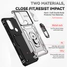 For Motorola Moto G60s Sliding Camshield Holder Phone Case(Silver) - 3