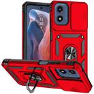 For Motorola Moto G Play 5G 2024 Sliding Camshield Holder Phone Case(Red) - 1