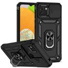 For Samsung Galaxy A03 Sliding Camshield Holder Phone Case(Black) - 1