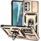For Samsung Galaxy Note20 Sliding Camshield Holder Phone Case(Gold) - 1