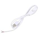 1m USB DC Cable with Switch(White) - 1