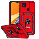 For Xiaomi Redmi 10A Sliding Camshield Holder Phone Case(Red) - 1