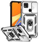 For Xiaomi Redmi 10A Sliding Camshield Holder Phone Case(Silver) - 1