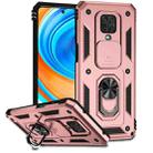 For Xiaomi Redmi Note 9 Pro Sliding Camshield Holder Phone Case(Rose Gold) - 1