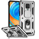 For Xiaomi Redmi Note 9 Pro Sliding Camshield Holder Phone Case(Silver) - 1