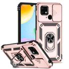 For Xiaomi Redmi 10C Sliding Camshield Holder Phone Case(Rose Gold) - 1