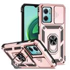 For Xiaomi Redmi Note 11E Sliding Camshield Holder Phone Case(Rose Gold) - 1