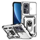 For Xiaomi 12 Pro Sliding Camshield Holder Phone Case(Silver) - 1