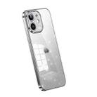 For iPhone 12 SULADA Electroplated Transparent Glittery TPU Phone Case(Silver) - 1