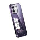 For iPhone 11 SULADA Electroplated Transparent Glittery TPU Phone Case(Purple) - 1
