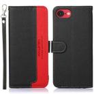 For iPhone SE 2024 KHAZNEH Litchi Texture Leather RFID Phone Case(Black) - 1