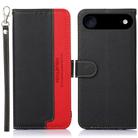 For iPhone 17 Air KHAZNEH Litchi Texture Leather RFID Phone Case(Black) - 1