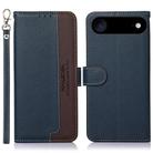 For iPhone 17 Air KHAZNEH Litchi Texture Leather RFID Phone Case(Blue) - 1