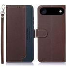 For iPhone 17 Air KHAZNEH Litchi Texture Leather RFID Phone Case(Brown) - 1