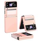 For Samsung Galaxy Flip4 PC Skin Feel Hinge Shockproof Protective Phone Case(Pink) - 1