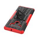 For LG Stylo 6 Tire Texture Shockproof TPU+PC Protective Case with Holder(Red) - 7