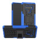 For LG Stylo 6 Tire Texture Shockproof TPU+PC Protective Case with Holder(Blue) - 1