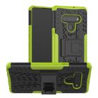 For LG Stylo 6 Tire Texture Shockproof TPU+PC Protective Case with Holder(Green) - 1