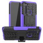 For Motorola Moto G Stylus Tire Texture Shockproof TPU+PC Protective Case with Holder(Purple) - 1