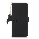 For iPhone 16 Pro Max Genuine Leather Magnetic RFID Leather Phone Case(Black) - 2