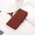 For iPhone 16 Pro Genuine Leather Magnetic RFID Leather Phone Case(Coffee) - 2