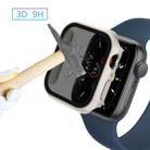 For Apple Watch SE 2022 40mm Frosted PC + Anti-spy Tempered Film Integrated Watch Protective Case(Starlight Silver) - 5