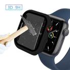 For Apple Watch SE 2022 44mm Frosted PC + Anti-spy Tempered Film Integrated Watch Protective Case(Black) - 5