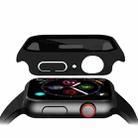 For Apple Watch SE 2022 44mm Frosted PC + Anti-spy Tempered Film Integrated Watch Protective Case(Black) - 6