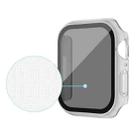 For Apple Watch SE 2022 44mm Frosted PC + Anti-spy Tempered Film Integrated Watch Protective Case(Transparent) - 3
