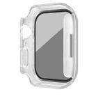 For Apple Watch SE 2022 44mm Frosted PC + Anti-spy Tempered Film Integrated Watch Protective Case(Transparent) - 4