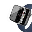 For Apple Watch 8 45mm Frosted PC + Anti-spy Tempered Film Integrated Watch Protective Case(Transparent) - 1