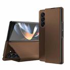For Samsung Galaxy Z Fold5 Kevlar Full Coverage Shockproof Phone Case(Coffee) - 1