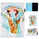 For Amazon Fire Max 11 2023 Colored Drawing Smart Leather Tablet Case(Watercolor Elephant) - 1