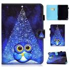 For Amazon Fire Max 11 2023 Colored Drawing Smart Leather Tablet Case(Night Sky Owl) - 1