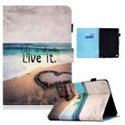 For Amazon Fire Max 11 2023 Colored Drawing Smart Leather Tablet Case(Love) - 1