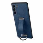 For Samsung Galaxy S24+ 5G SULADA PC + Leather Texture Skin Feel Shockproof Phone Case(Blue) - 1