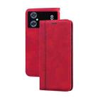 For Xiaomi Poco M4 5G/Poco M5/Redmi Note 11R Frosted Business Magnetic Horizontal Flip PU Phone Case(Red) - 1