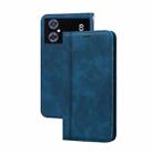 For Xiaomi Poco M4 5G/Poco M5/Redmi Note 11R Frosted Business Magnetic Horizontal Flip PU Phone Case(Blue) - 1