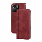 For Xiaomi Redmi 10A 4G Frosted Business Magnetic Horizontal Flip PU Phone Case(Brown) - 1