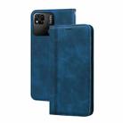 For Xiaomi Redmi 10A 4G Frosted Business Magnetic Horizontal Flip PU Phone Case(Blue) - 1