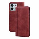 For Xiaomi Redmi Note 13 Pro 4G Frosted Business Magnetic Horizontal Flip PU Phone Case(Brown) - 1