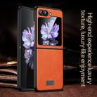For Samsung Galaxy Z Flip5 SULADA Shockproof TPU + Handmade Leather Phone Case(Brown) - 2